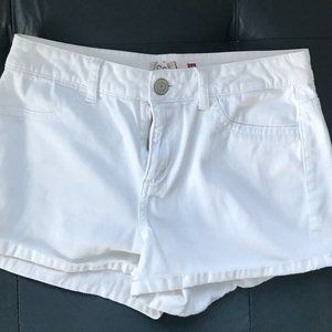White SO shorts